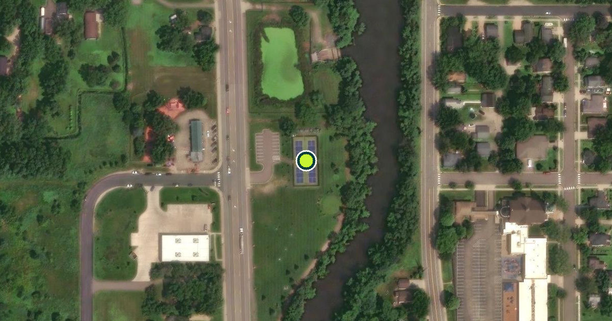 Satellite view of Delano Pickleball Courts