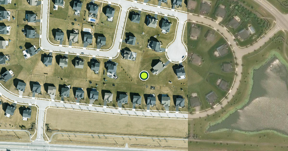 Satellite view of Delaware County Pickleball Courts