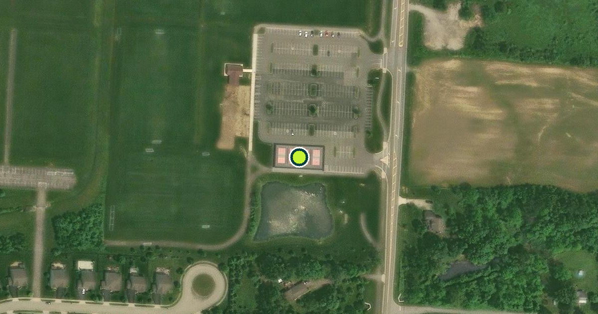 Satellite view of Delaware County Pickleball Courts