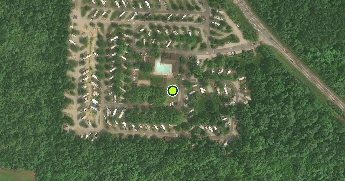 Satellite view of Delaware County Pickleball Courts