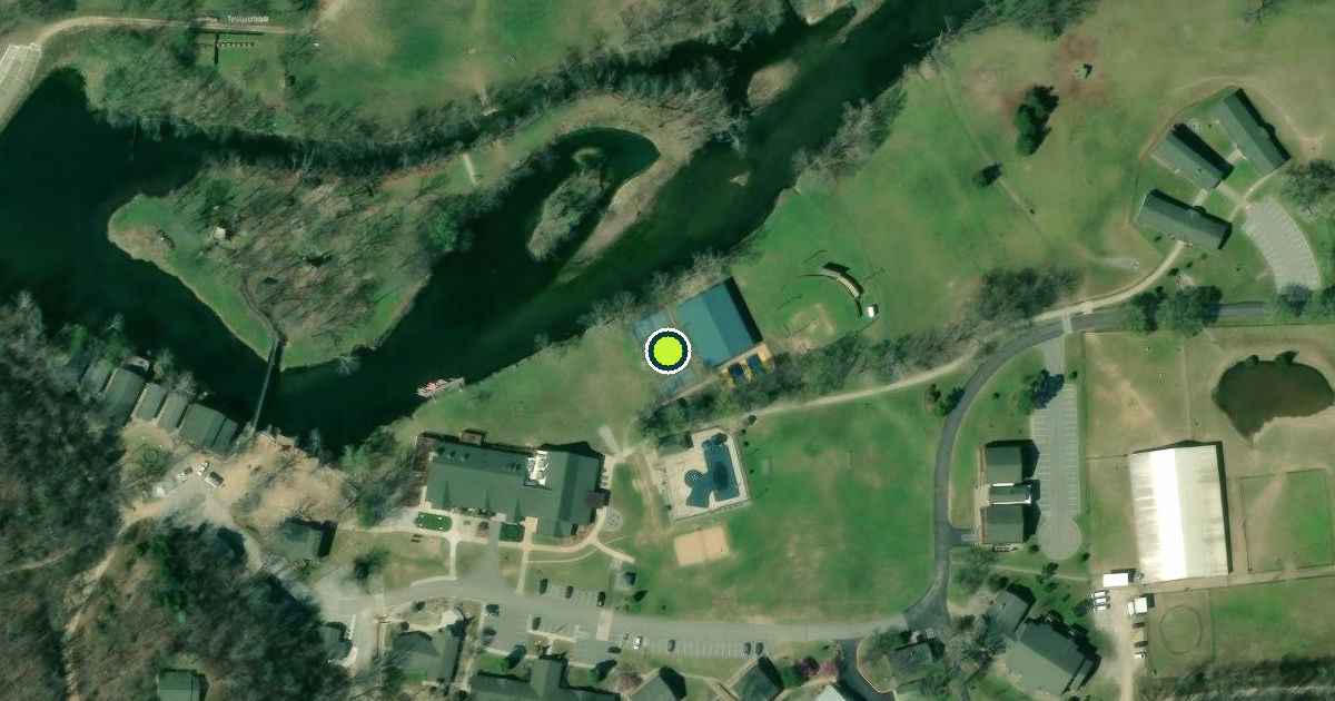 Satellite view of Delaware County Pickleball Courts