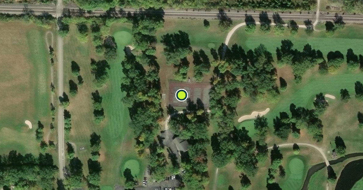 Satellite view of Delaware County Pickleball Courts