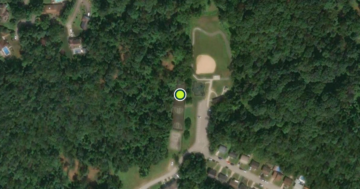 Satellite view of Denny Park Pickleball Courts