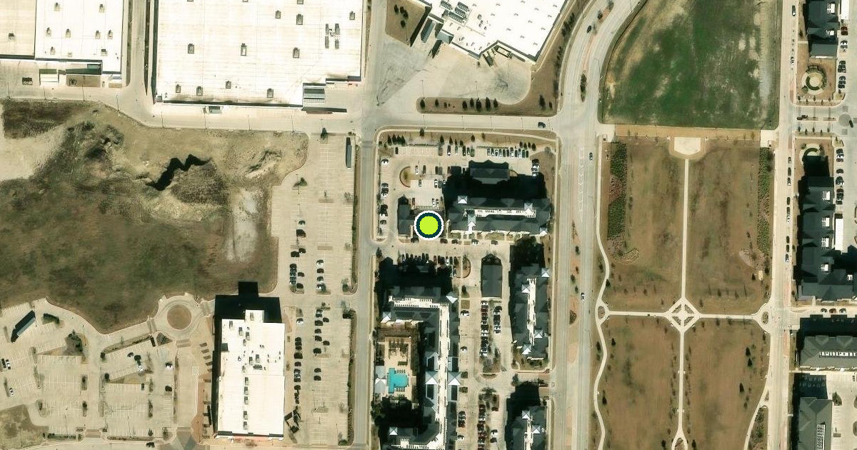 Satellite view of Denton Pickleball Courts