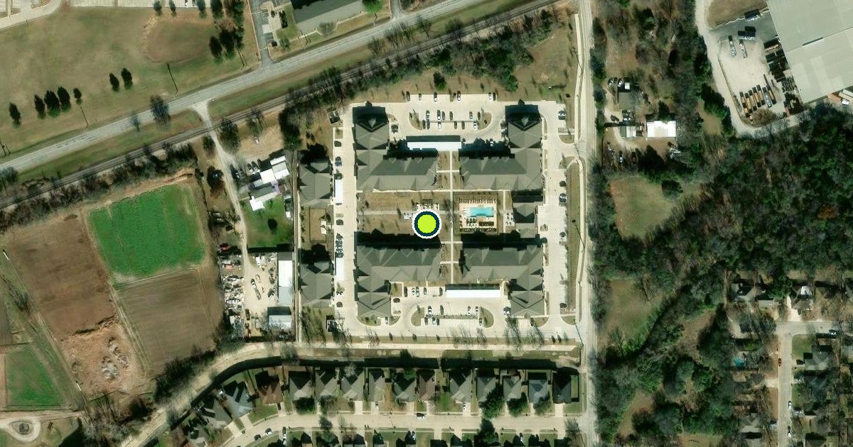 Satellite view of Denton Pickleball Courts