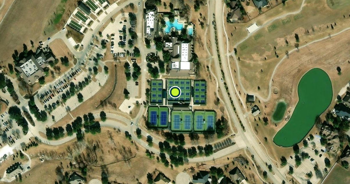 Satellite view of Denton Pickleball Courts