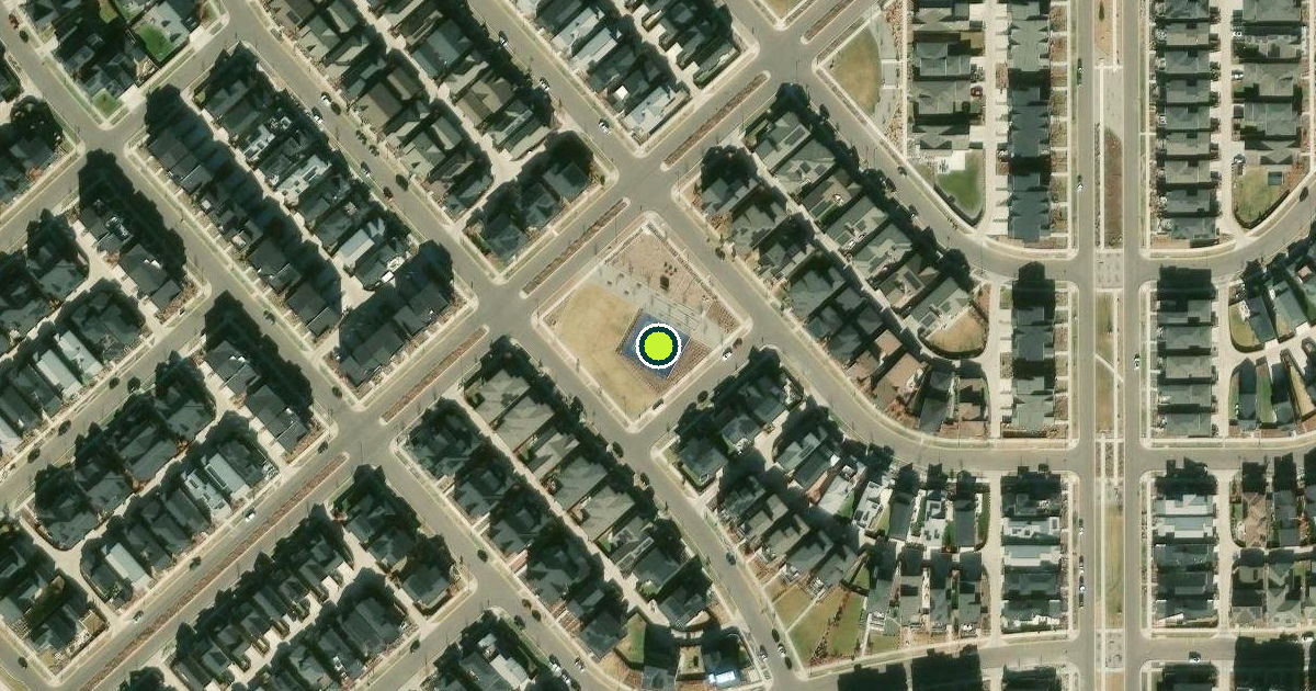 Satellite view of Denver Pickleball Courts