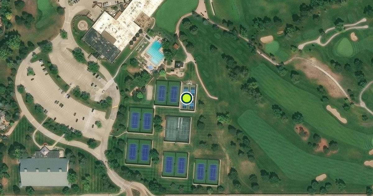 Satellite view of Denver Pickleball Courts