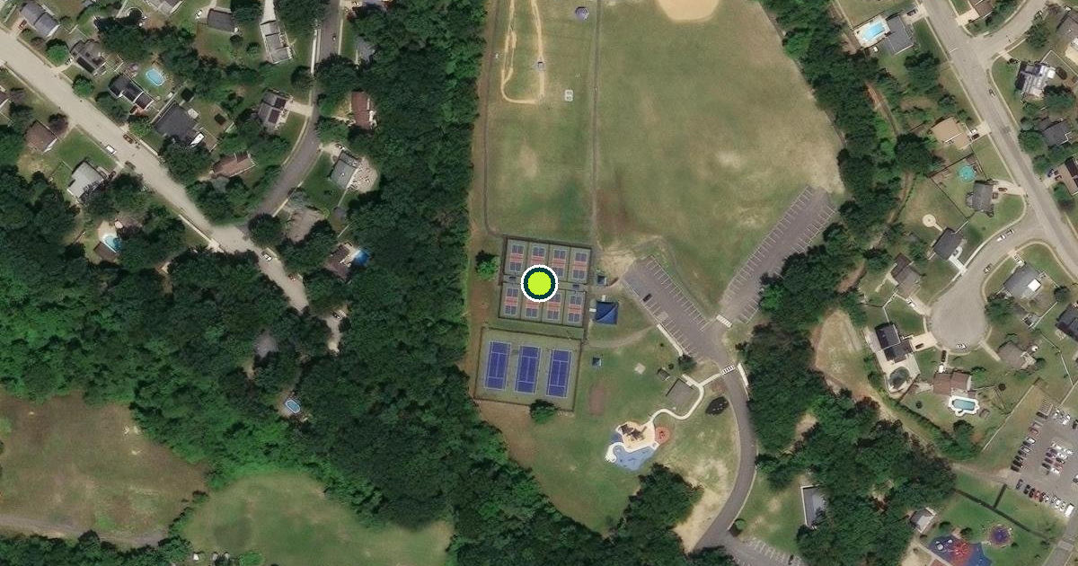 Satellite view of Deptford Township Pickleball Courts