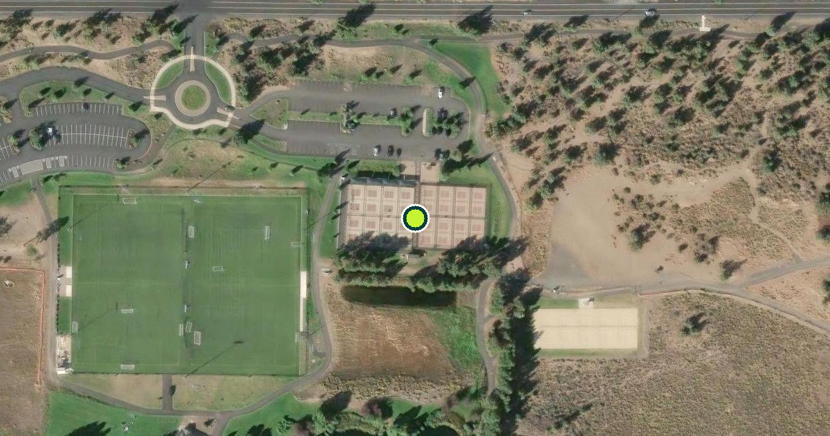 Satellite view of Deschutes County Pickleball Courts