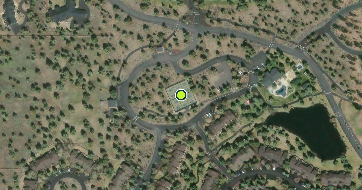 Satellite view of Deschutes County Pickleball Courts