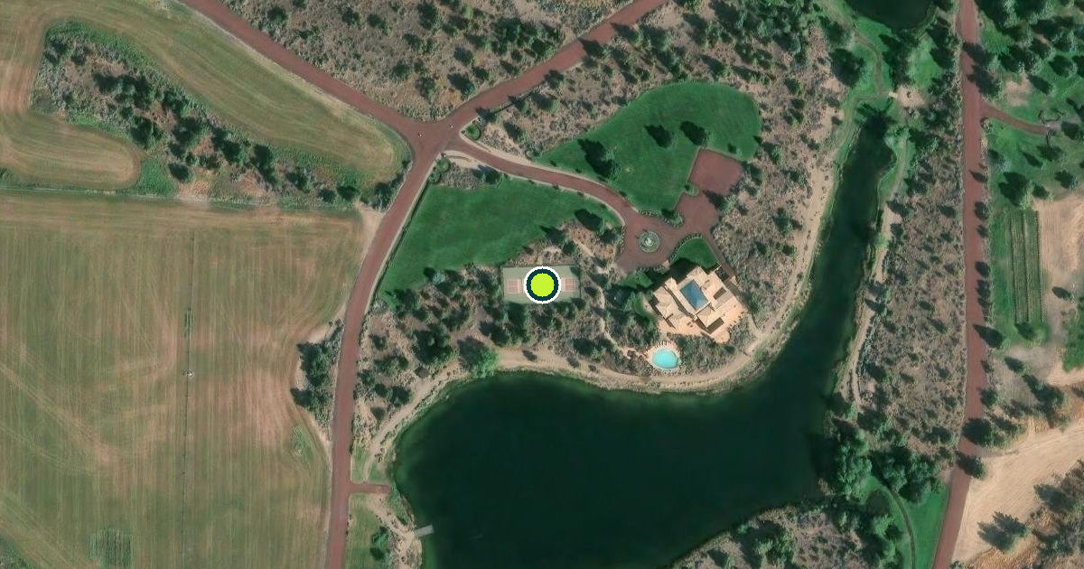 Satellite view of Deschutes County Pickleball Courts