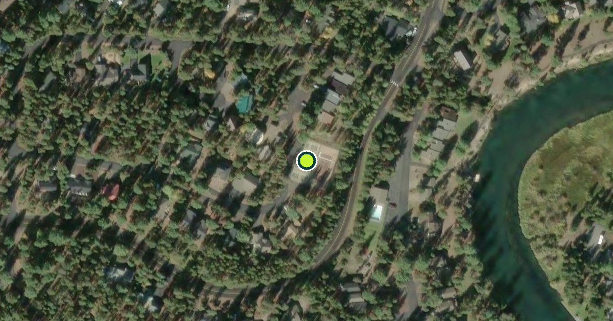 Satellite view of Deschutes County Pickleball Courts