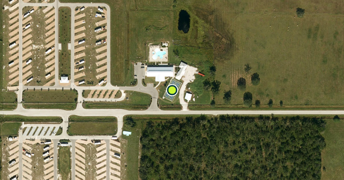 Satellite view of DeSoto County Pickleball Courts