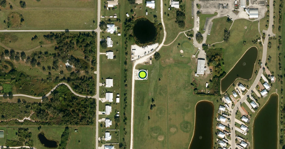 Satellite view of DeSoto County Pickleball Courts