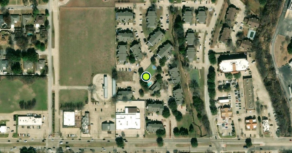 Satellite view of DeSoto Pickleball Courts