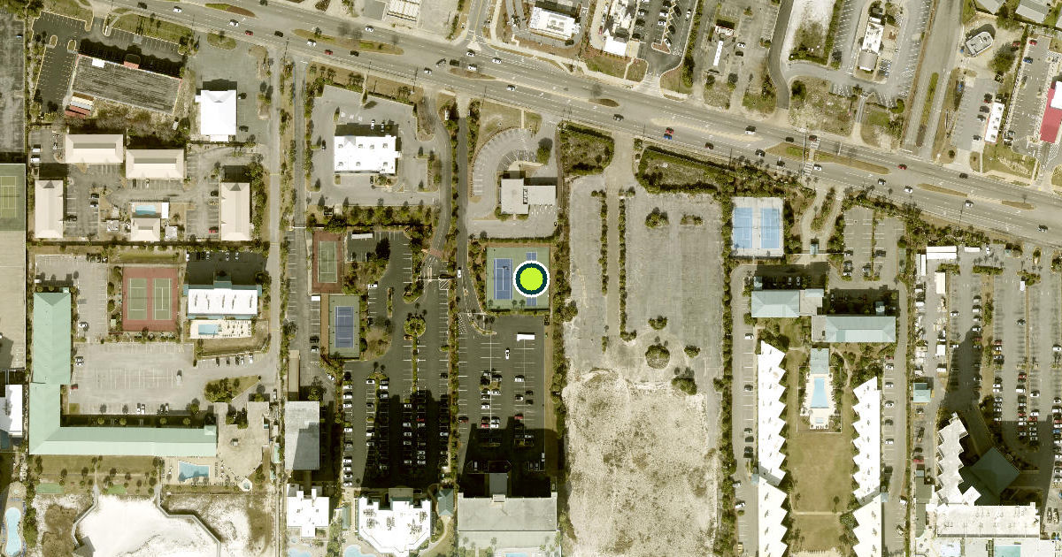 Satellite view of Destin Pickleball Courts