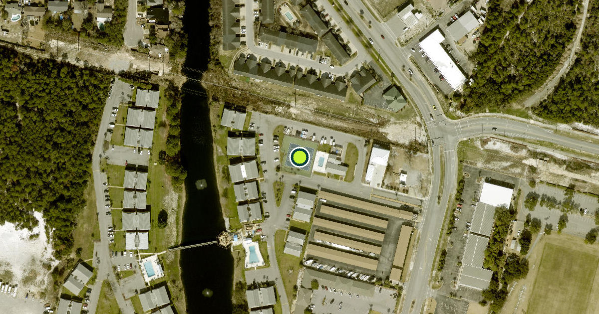 Satellite view of Destin Pickleball Courts