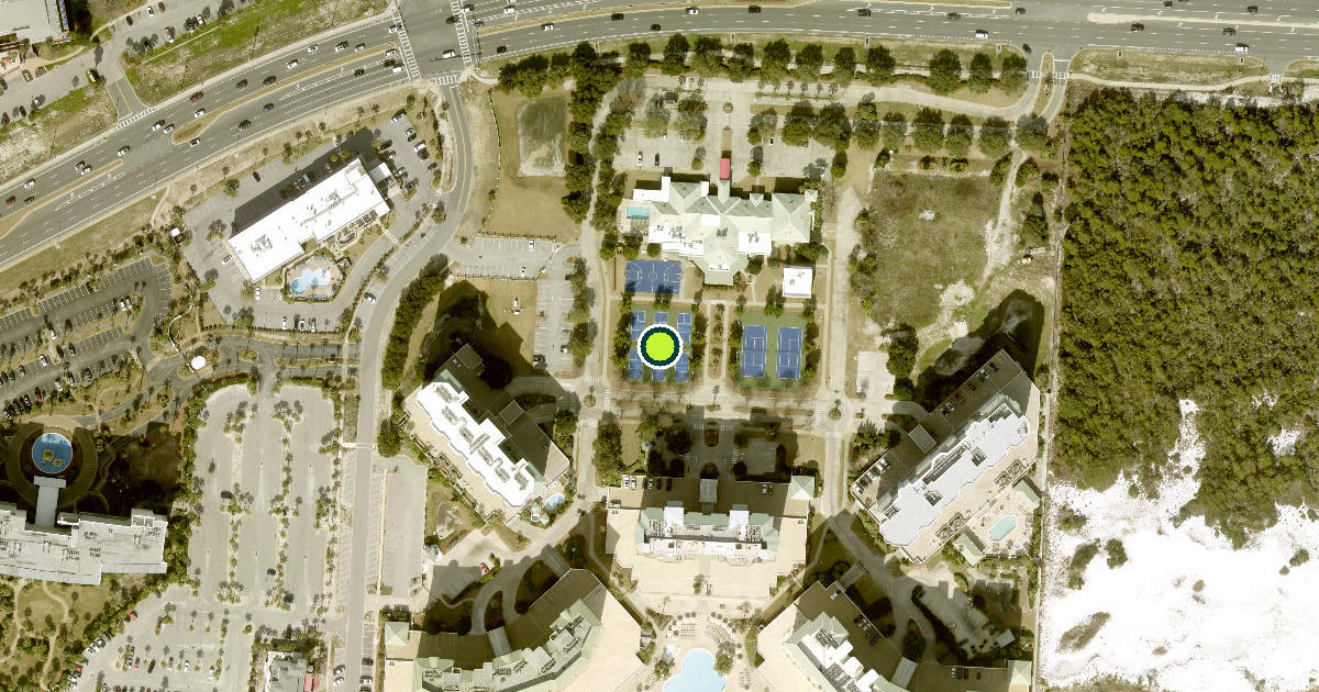 Satellite view of Destin Pickleball Courts