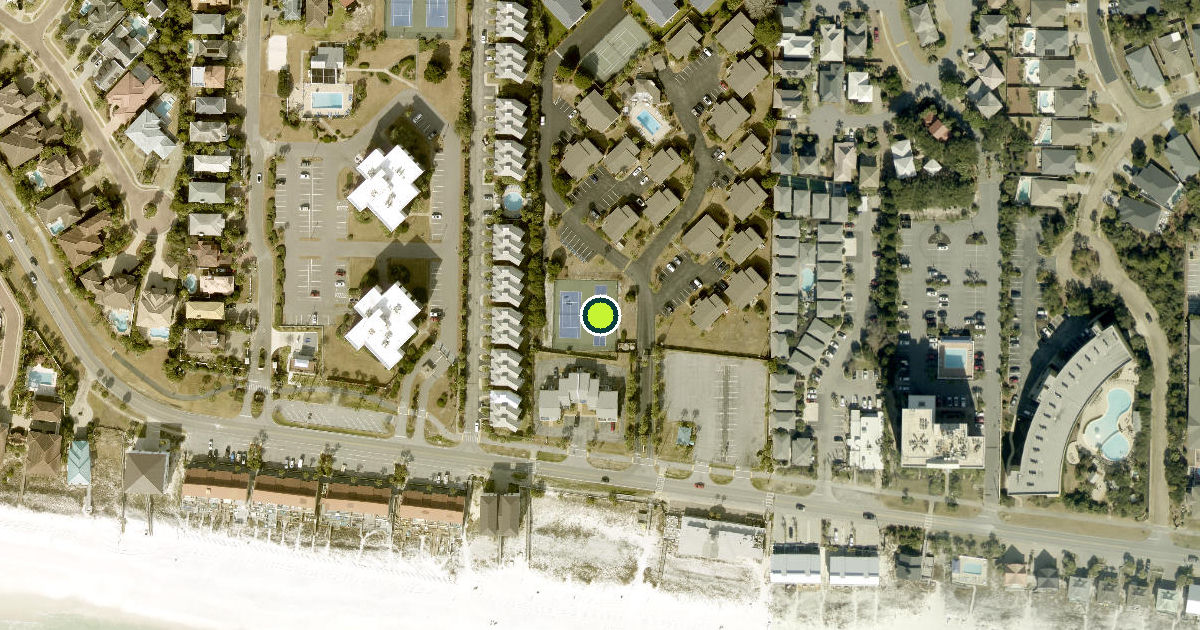 Satellite view of Destin Pickleball Courts