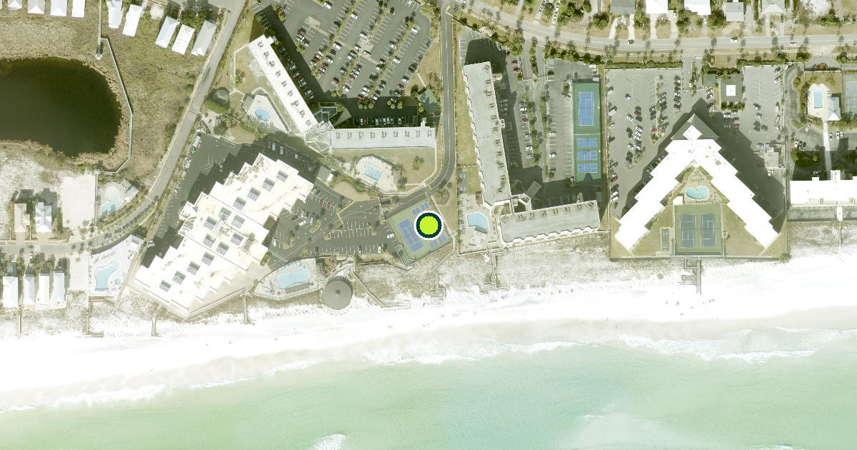 Satellite view of Destin Pickleball Courts