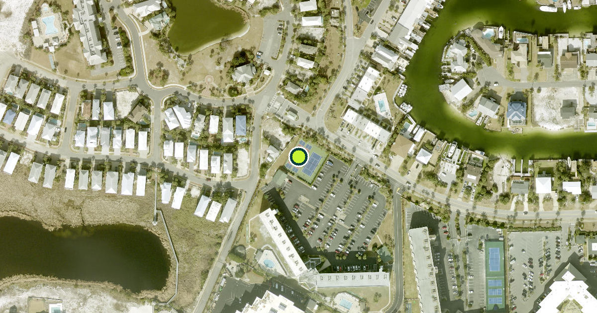 Satellite view of Destin Pickleball Courts