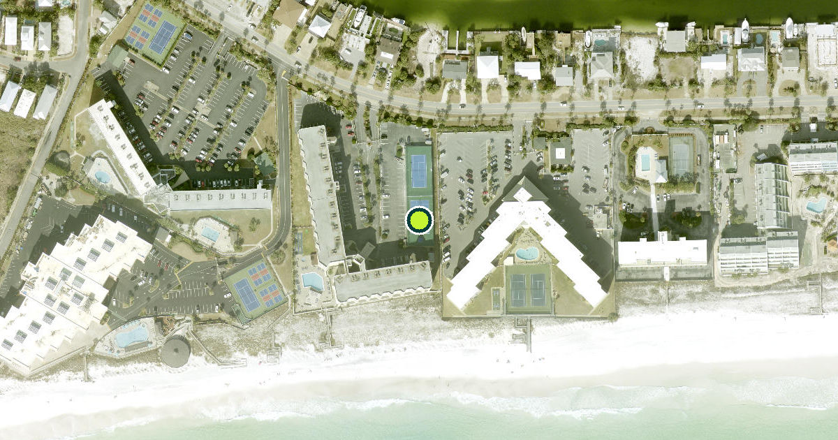 Satellite view of Destin Pickleball Courts