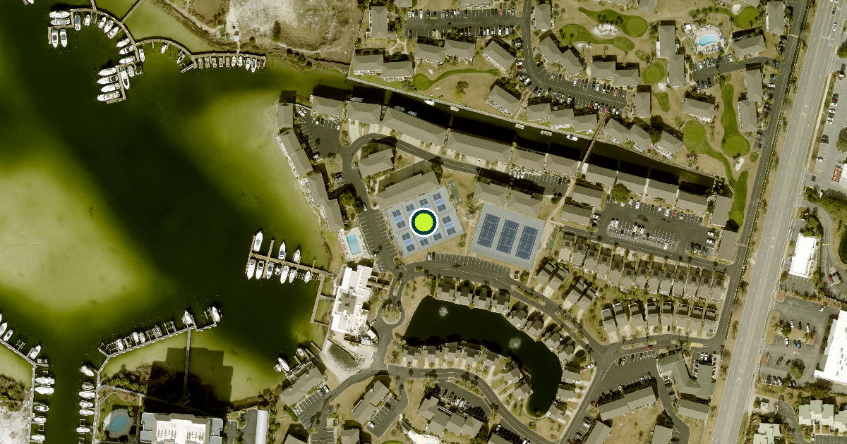 Satellite view of Destin Pickleball Courts