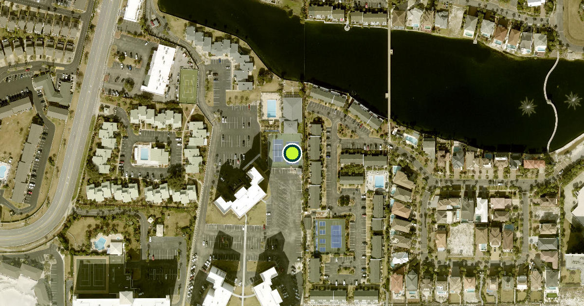 Satellite view of Destin Pickleball Courts