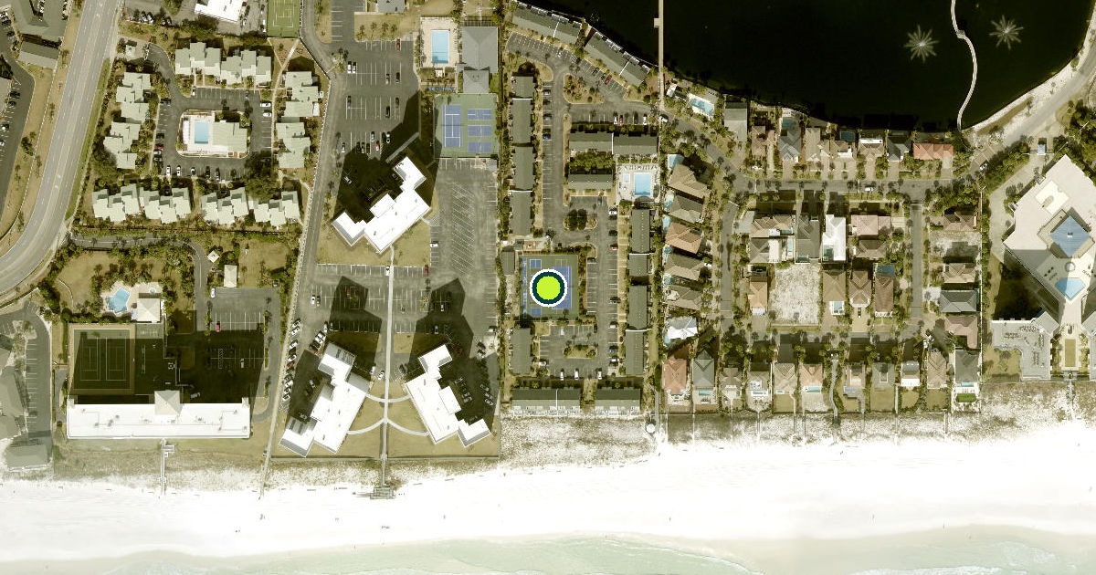 Satellite view of Destin Pickleball Courts