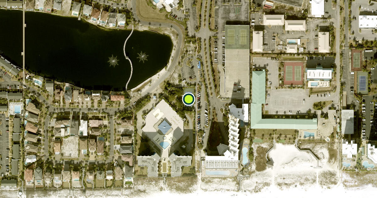 Satellite view of Destin Pickleball Courts