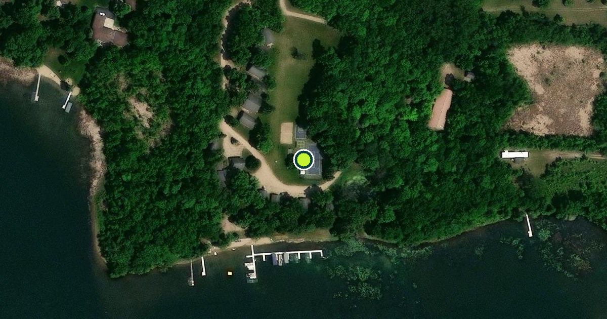 Satellite view of Detroit Lakes Pickleball Courts