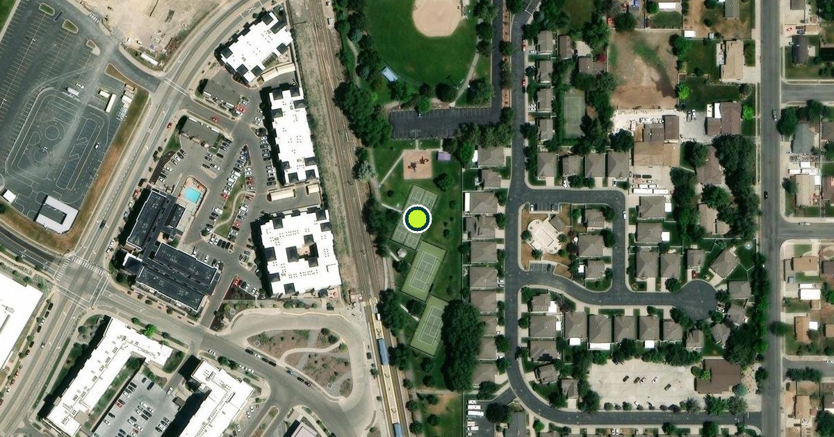 Satellite view of Dewey Bluth Park Pickleball Courts