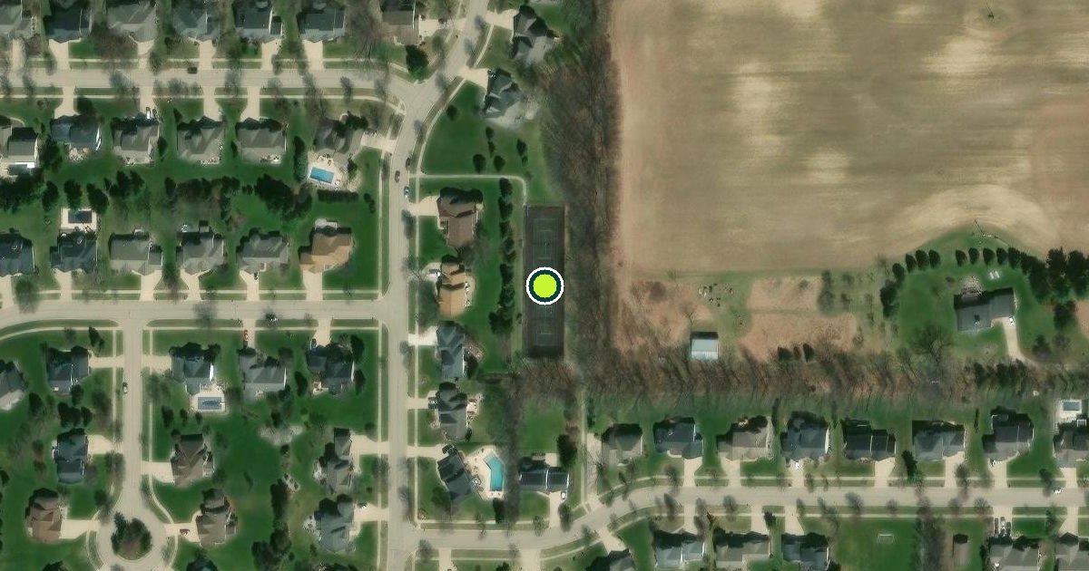 Satellite view of DeWitt Charter Township Pickleball Courts