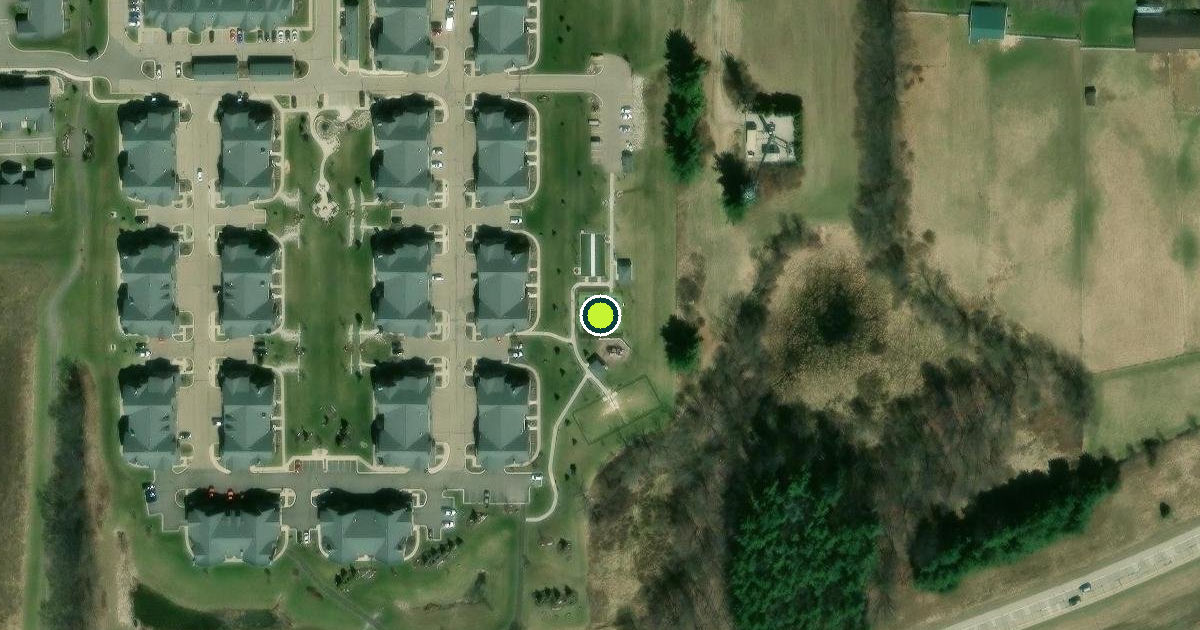 Satellite view of DeWitt Charter Township Pickleball Courts