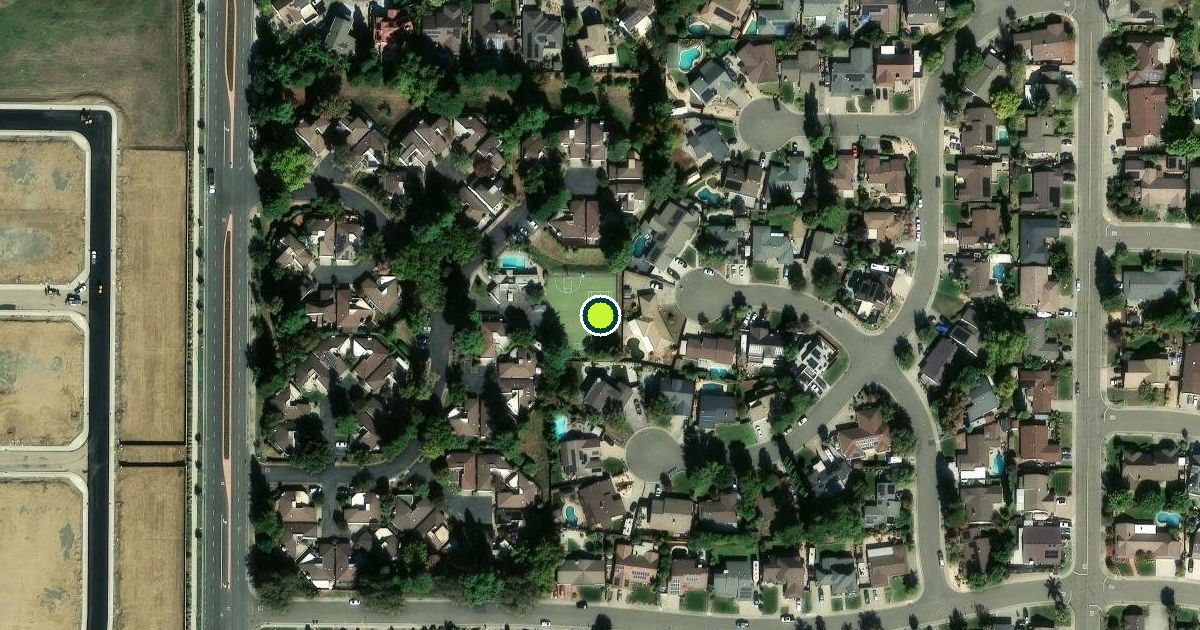 Satellite view of Dixon Pickleball Courts