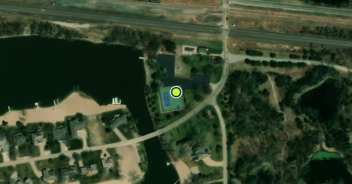 Satellite view of Dodge County Pickleball Courts