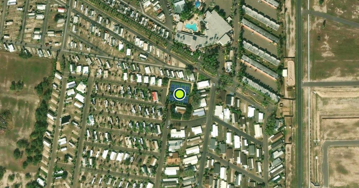 Satellite view of Donna Pickleball Courts