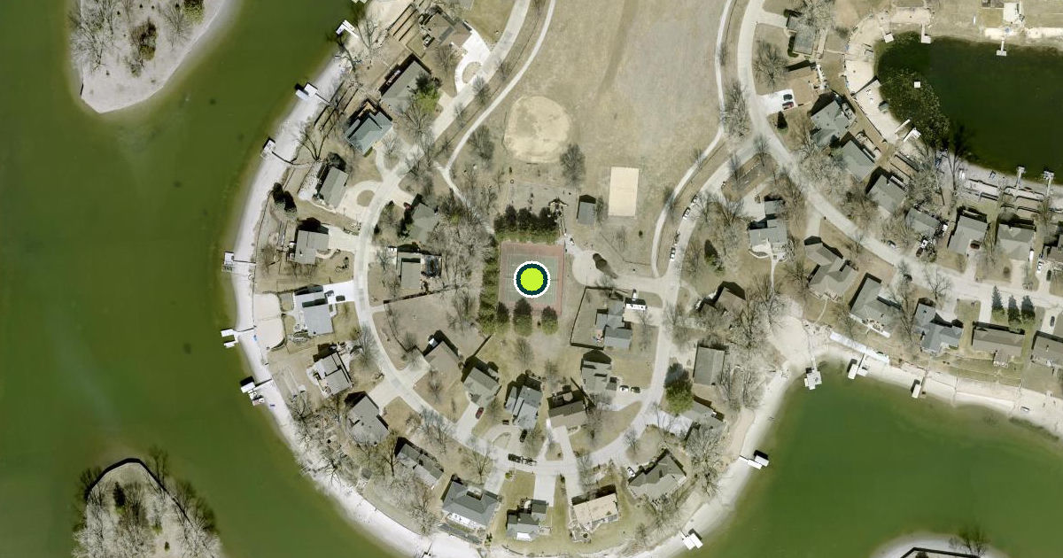 Satellite view of Douglas County Pickleball Courts