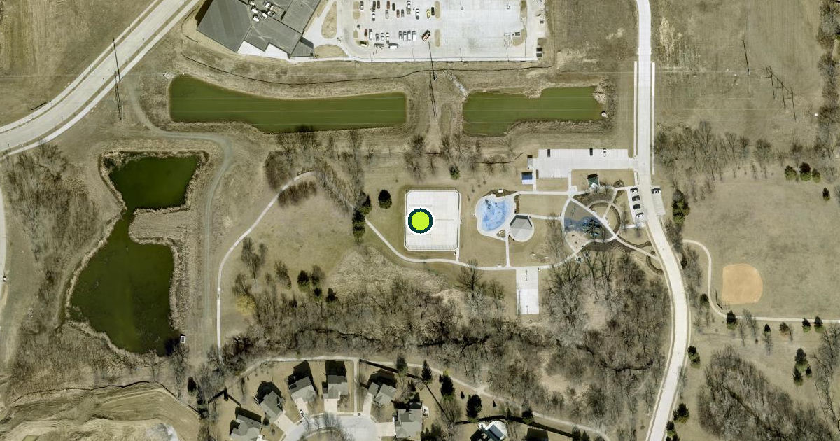 Satellite view of Douglas County Pickleball Courts