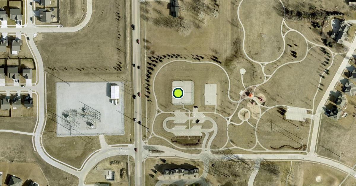 Satellite view of Douglas County Pickleball Courts