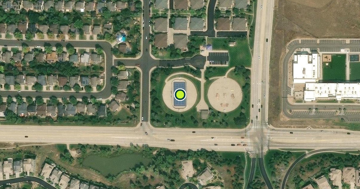 Satellite view of Douglas County Pickleball Courts