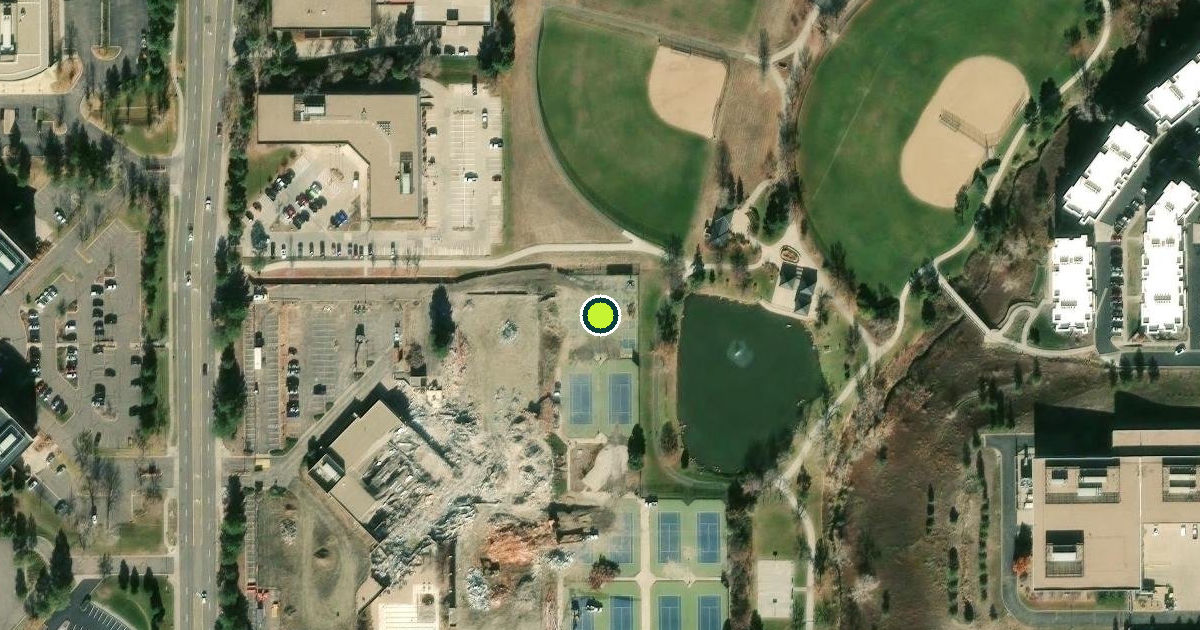 Satellite view of Douglas County Pickleball Courts