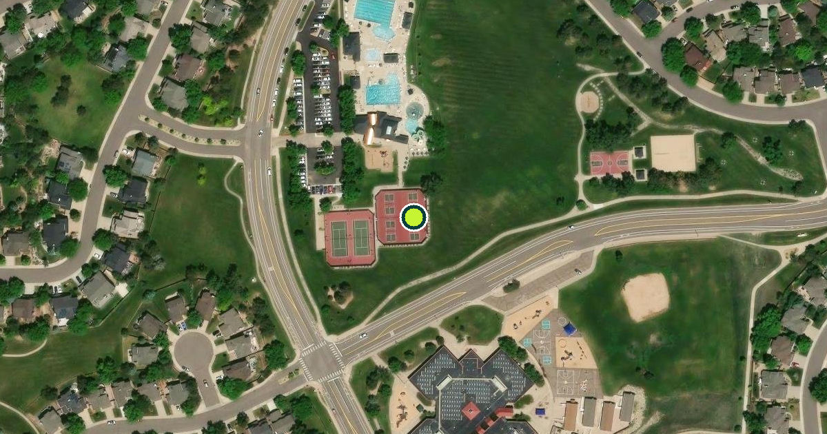 Satellite view of Douglas County Pickleball Courts