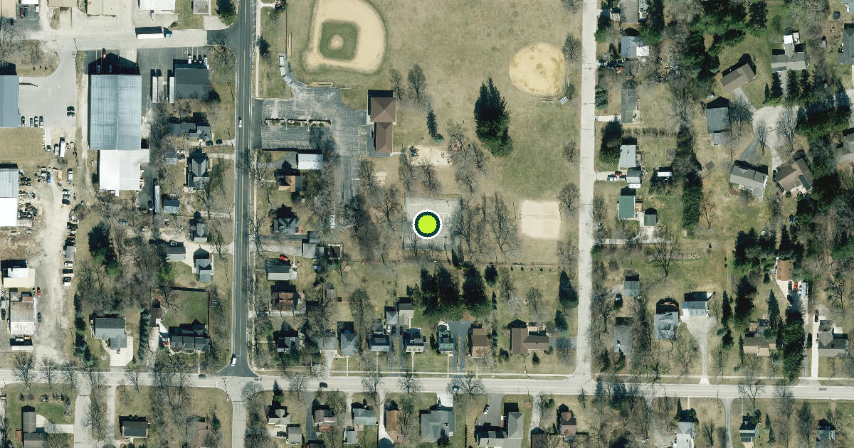 Satellite view of Dousman Pickleball Courts