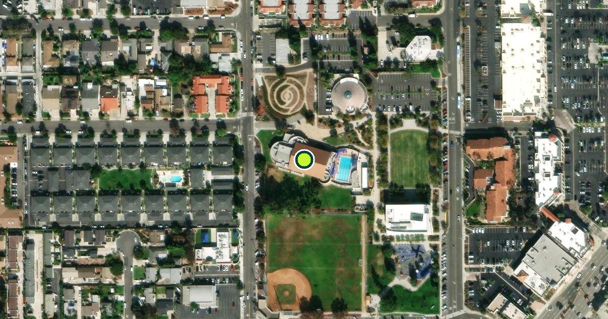Satellite view of Downtown Recreation Center