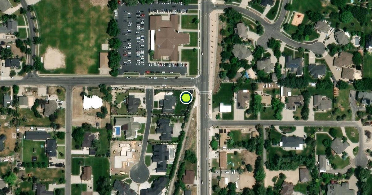 Satellite view of Draper Pickleball Courts