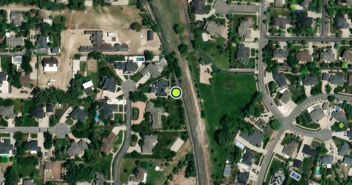 Satellite view of Draper Pickleball Courts