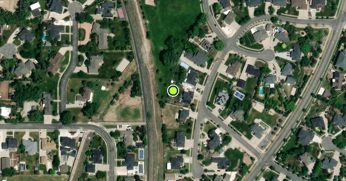 Satellite view of Draper Pickleball Courts
