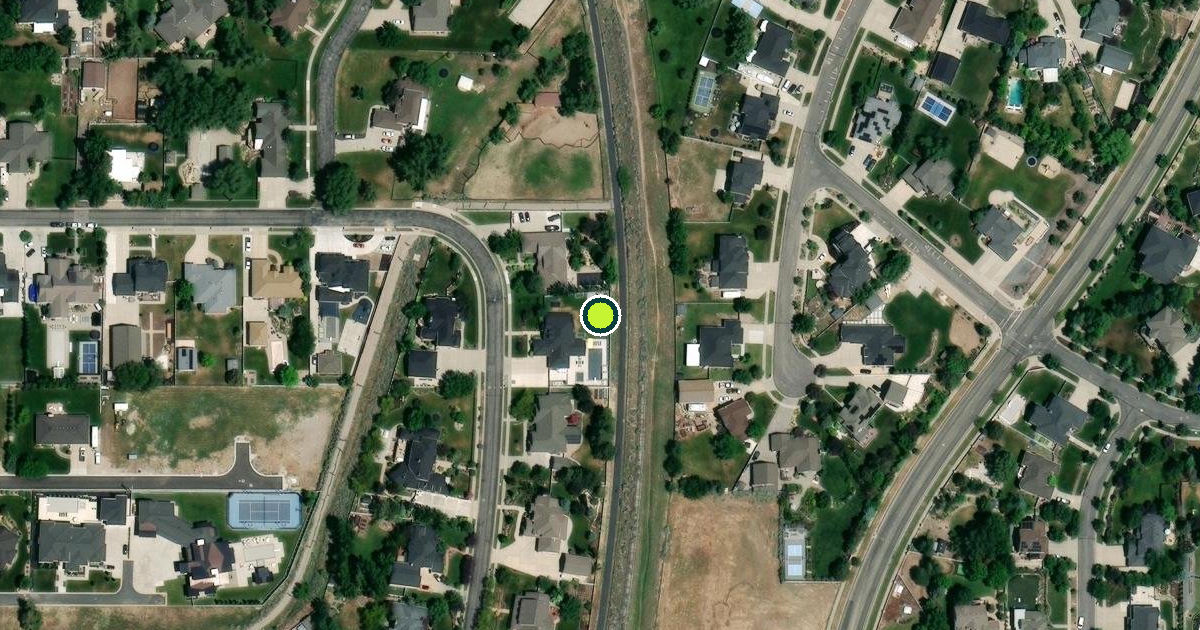 Satellite view of Draper Pickleball Courts